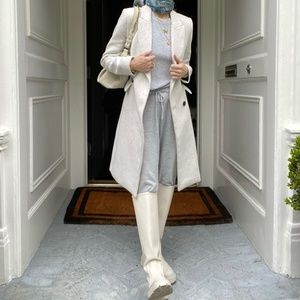 Mango Double-Breasted Wool Blend Coat XS